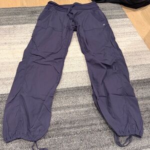 Lululemon Navy Striped Parachute Pants